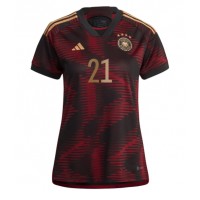 Tyskland Ilkay Gundogan #21 Bortedrakt Dame VM 2022 Kortermet
